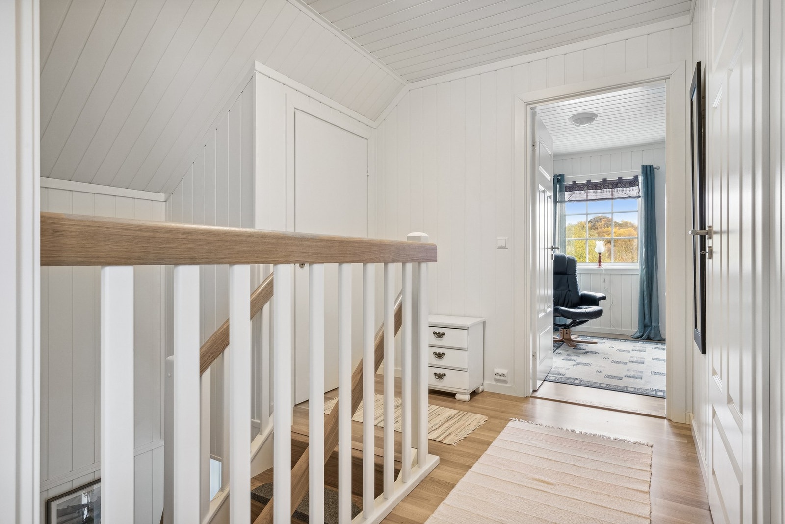 På andre siden av gangen finner man soverom 3. Galleribilde