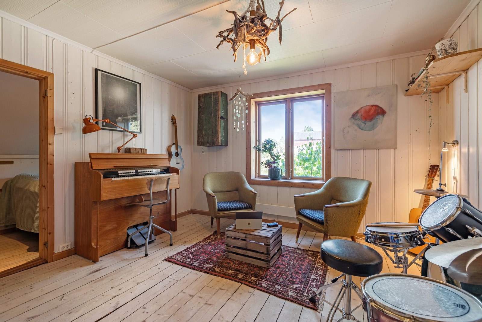 Soverom II, benyttes som musikkrom pr i dag Galleribilde