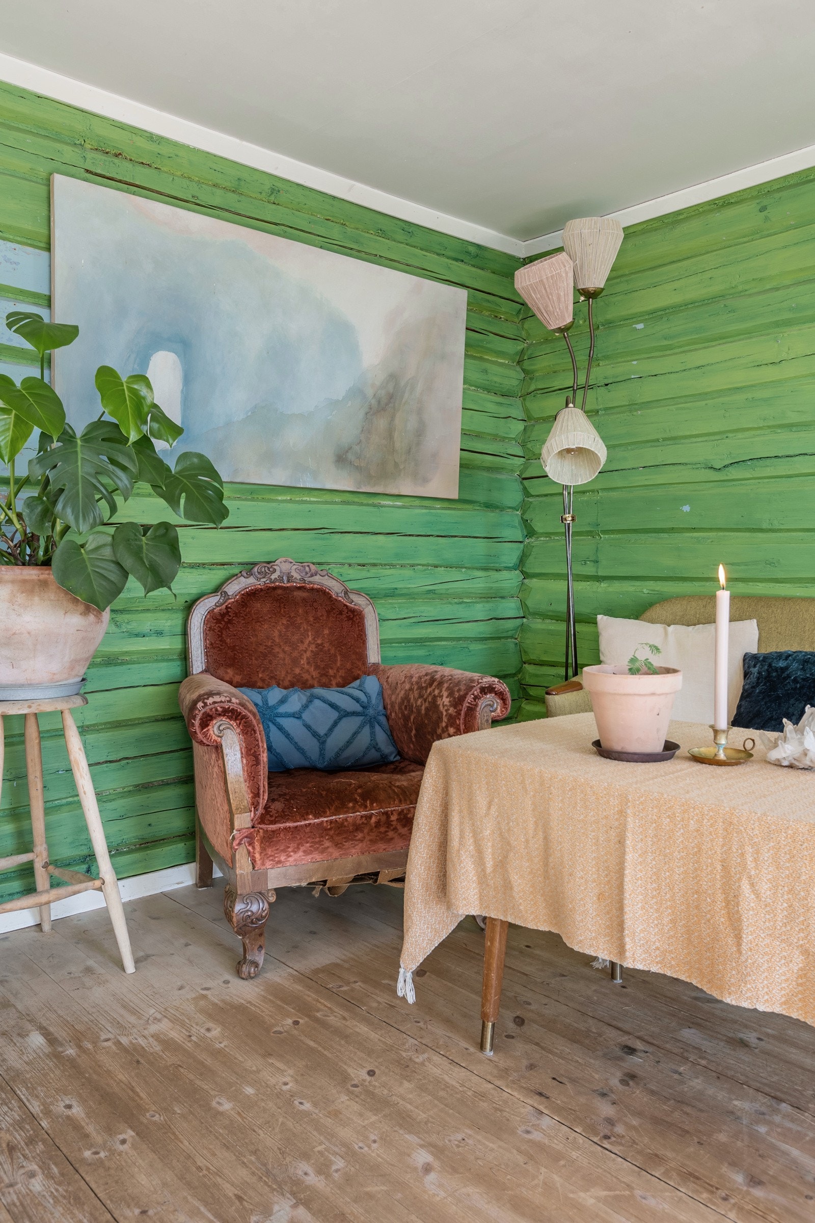 Malte tømmervegger Galleribilde