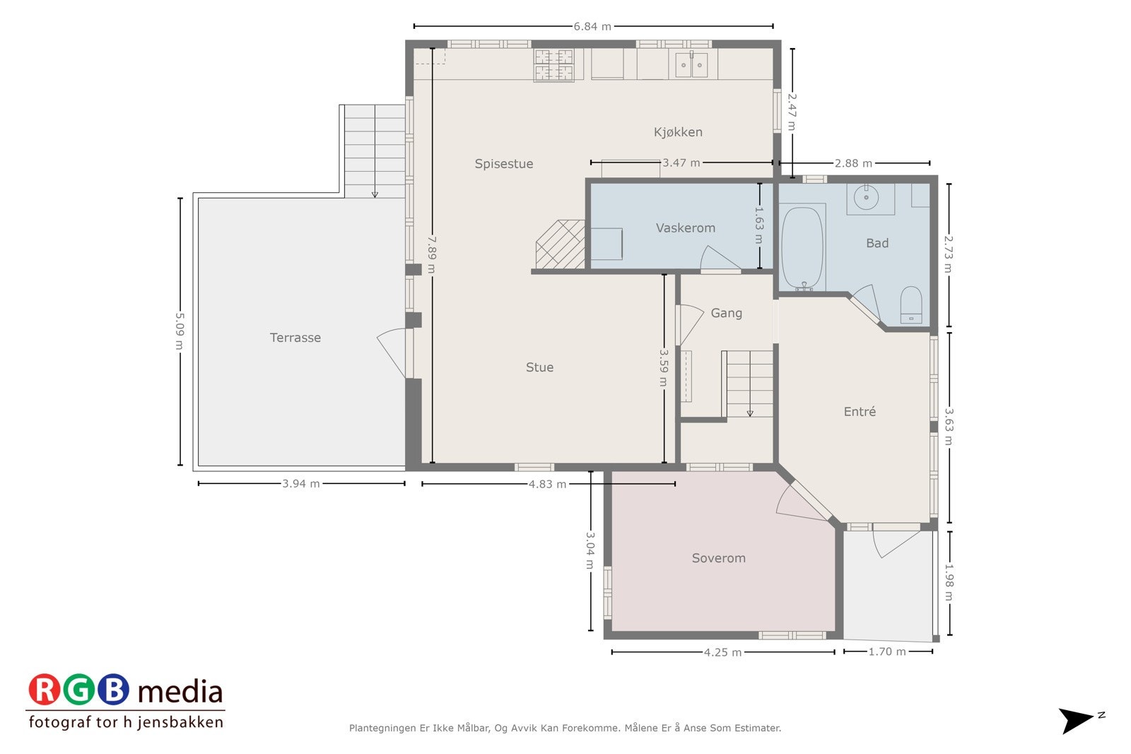 Plantegning 1.etasje Galleribilde
