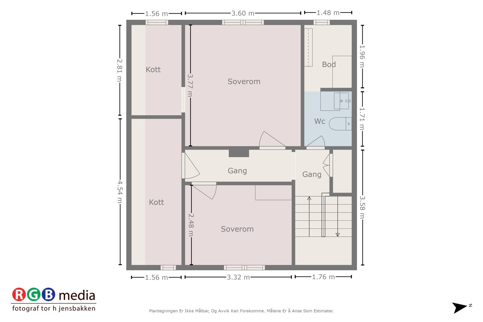 Plantegning 2.etasje Galleribilde