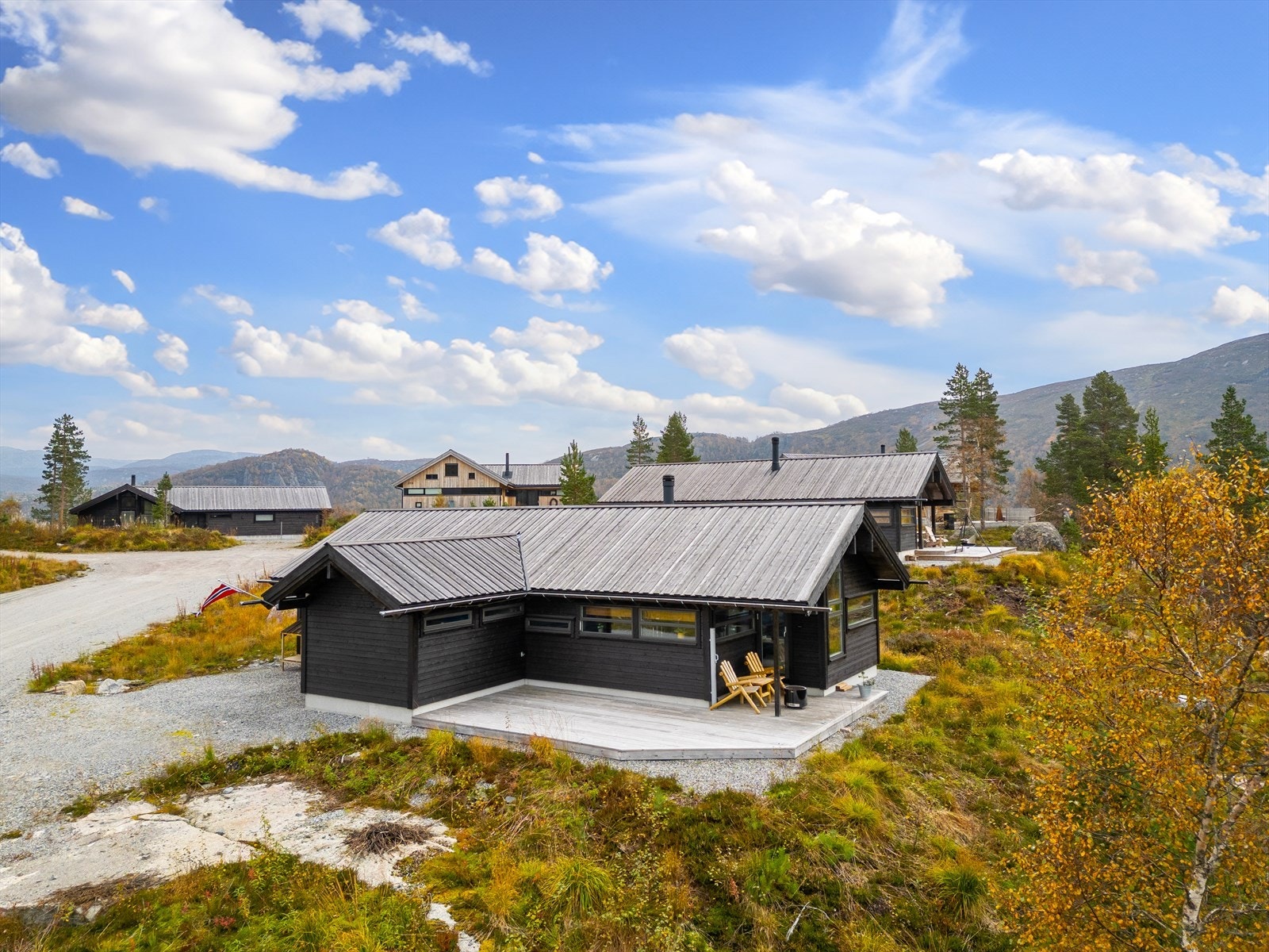 Lunt og solrikt med utsikt til skiløypene i Foråsen Galleribilde
