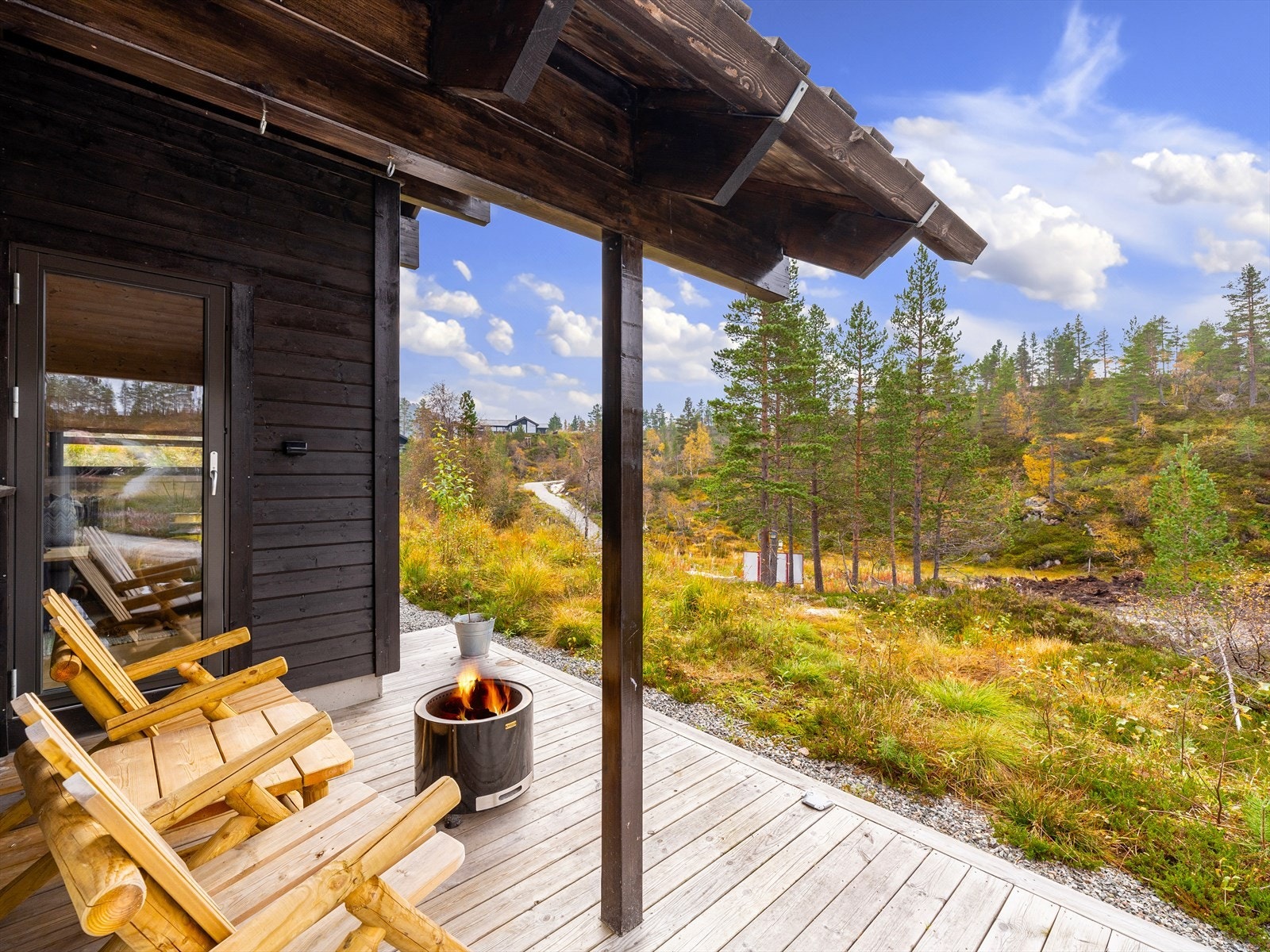 Herlig utsikt mot skiløypa Galleribilde