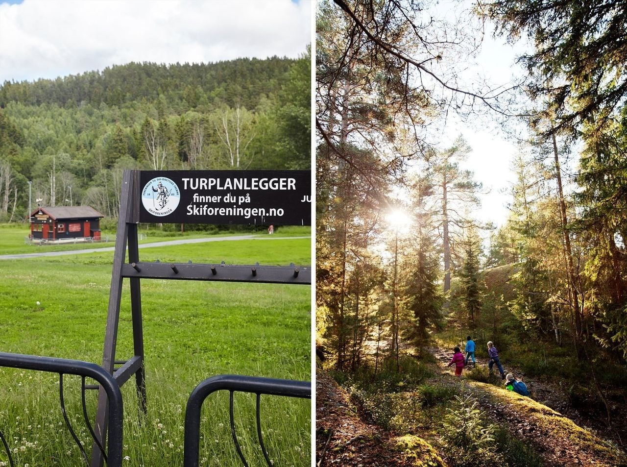 Nærhet til marka, hvor man finner et rikt utvalg av aktiviteter sommer som vinter. Galleribilde