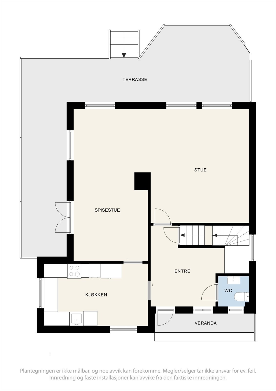 Plantegning 1.etasje Galleribilde