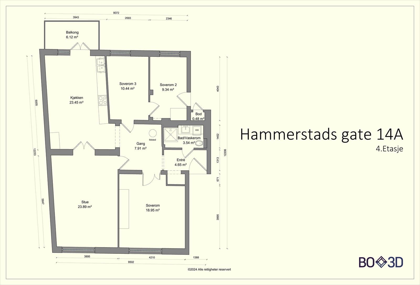 Plantegning. Galleribilde
