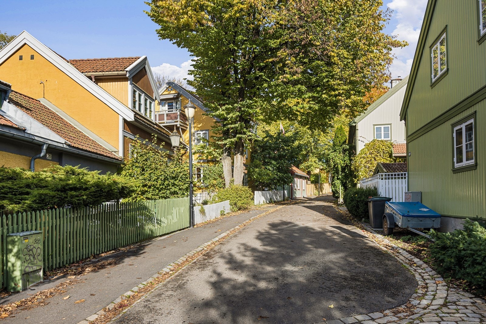 Borettslaget grenser mot idyllisk og verneverdig trehusbebyggelse Galleribilde