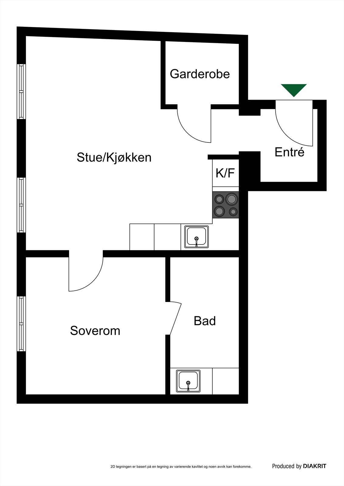 Planskisse 2D. Galleribilde