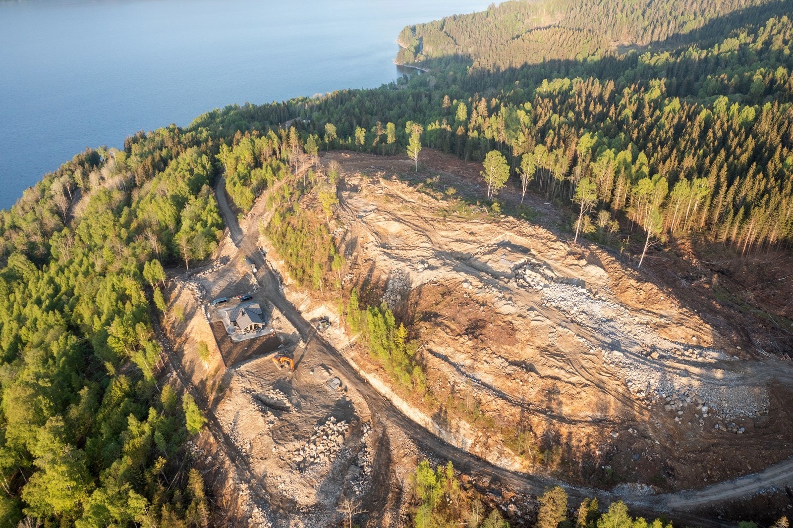 Infrastruktur til tomtegrense. Galleribilde