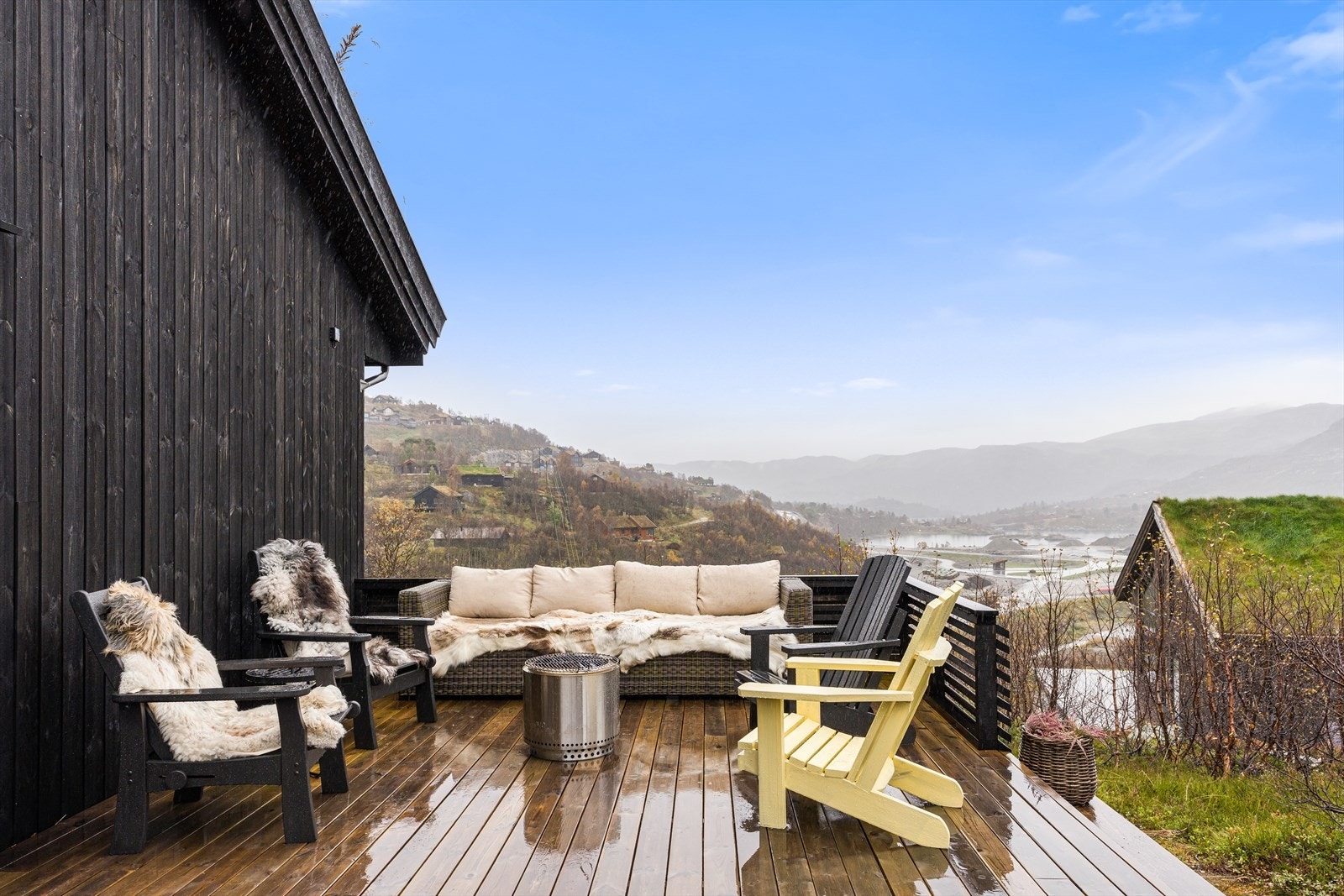 Utsikt fra terrassen Galleribilde