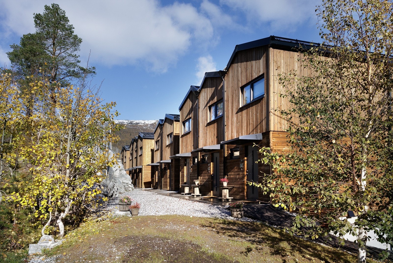 Fasade i sameiet med adkomst til leilighetene Galleribilde