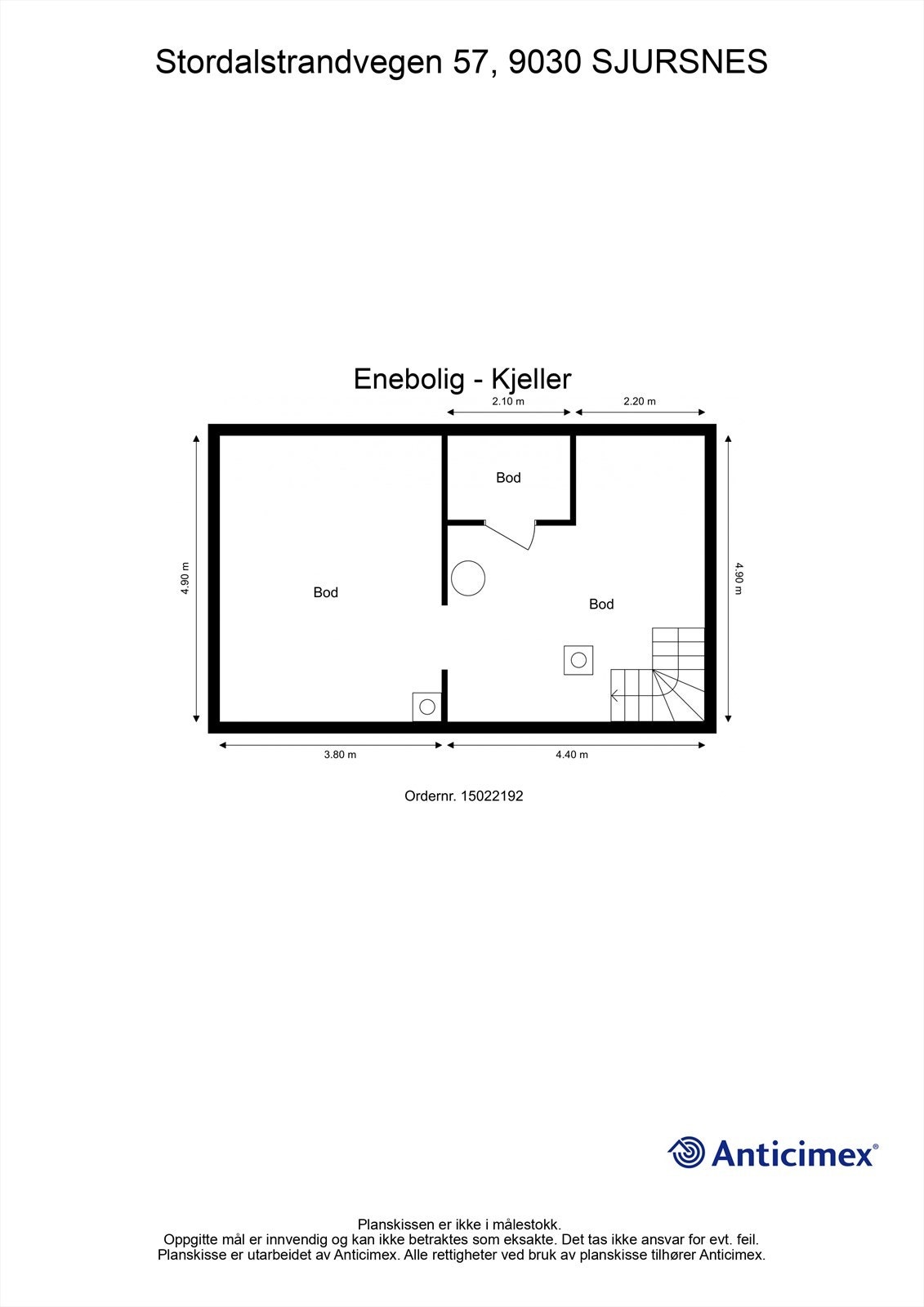 Plantegning underetasje Galleribilde