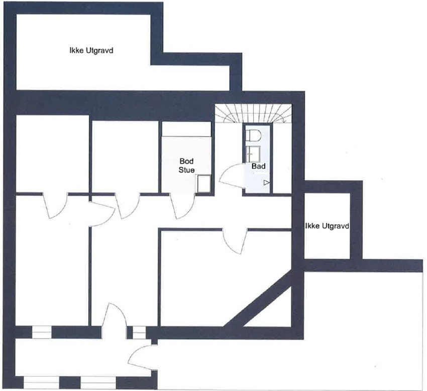 Plantegning u. etasje Galleribilde