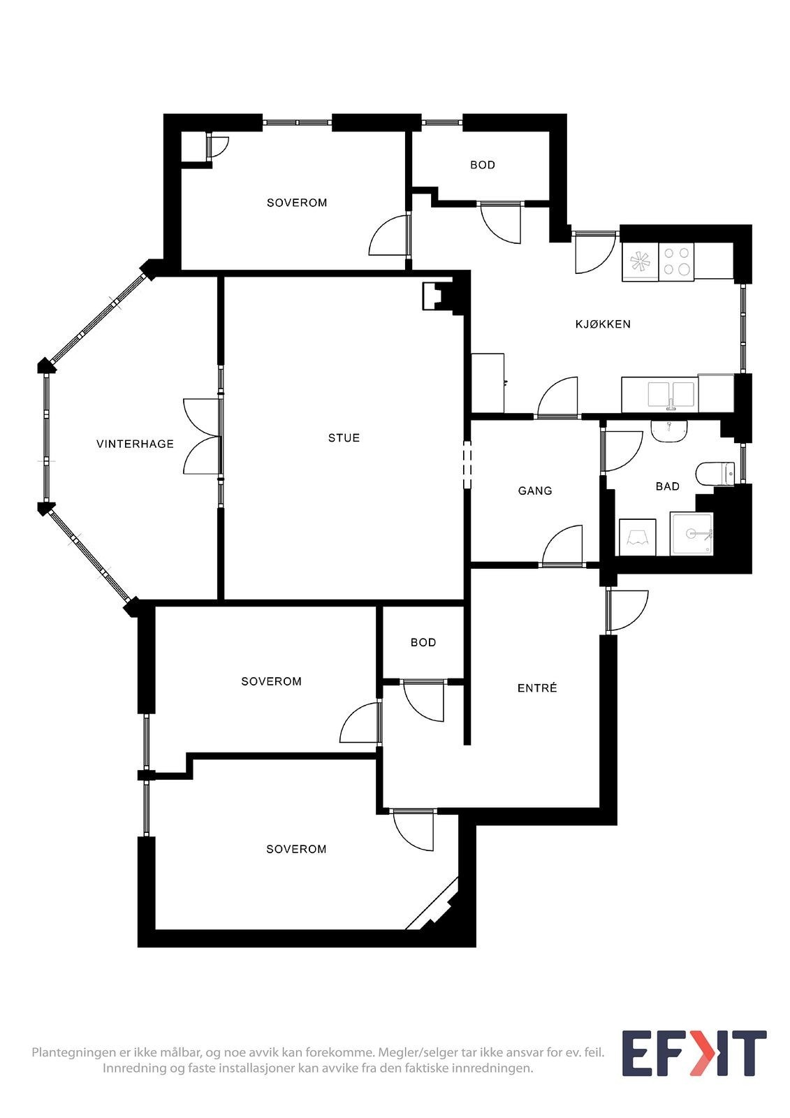 Plantegning Galleribilde