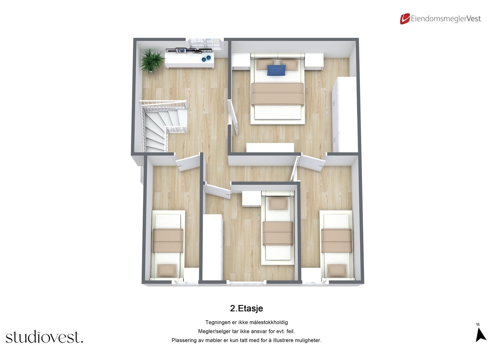 Planskisse 3. etasje. Galleribilde