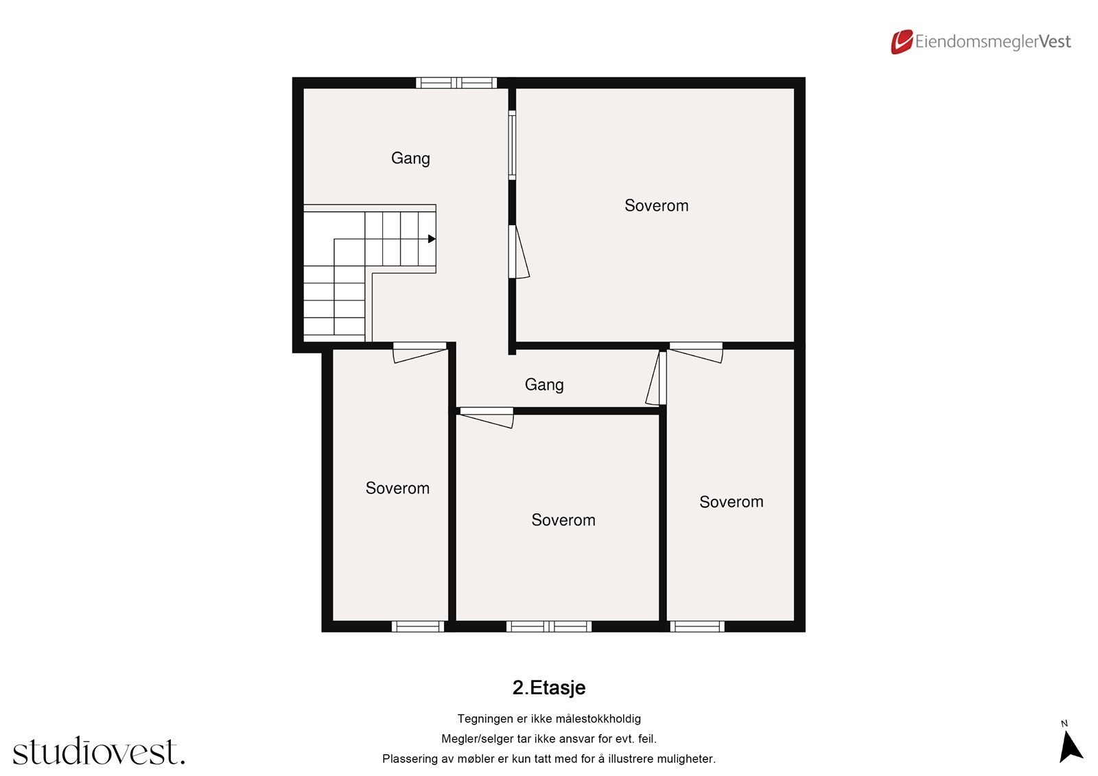 Planskisse 3. etasje Galleribilde