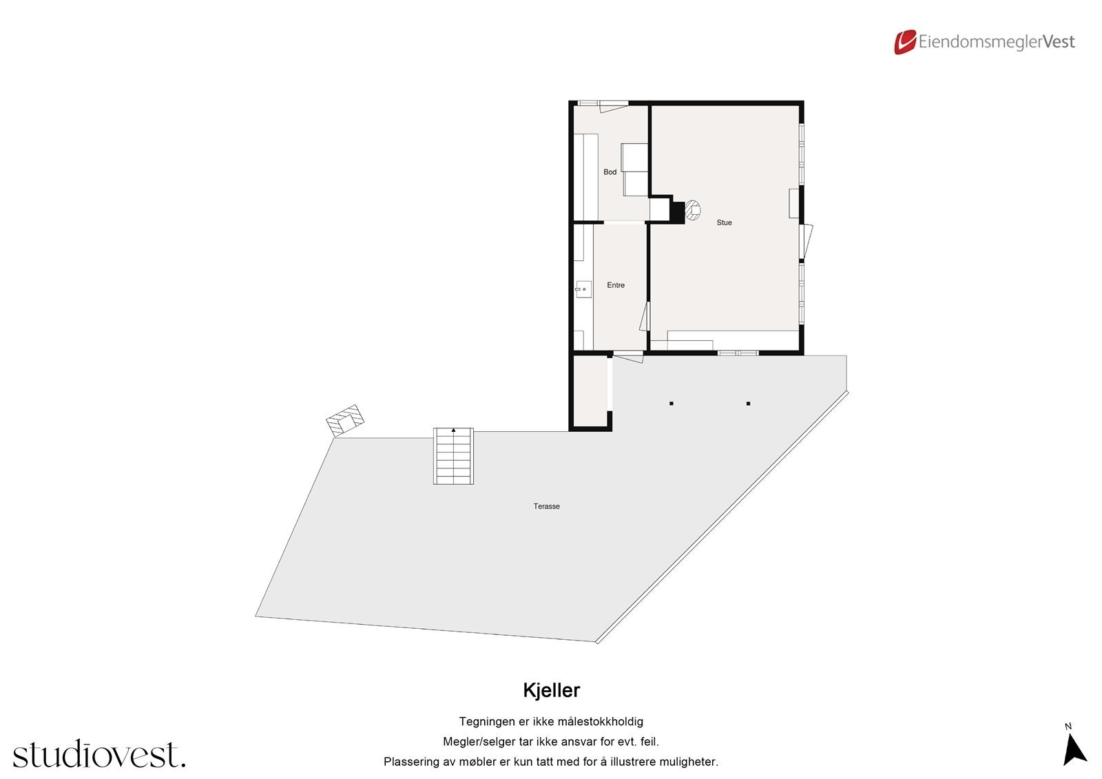 Planskisse 1. etasje Galleribilde