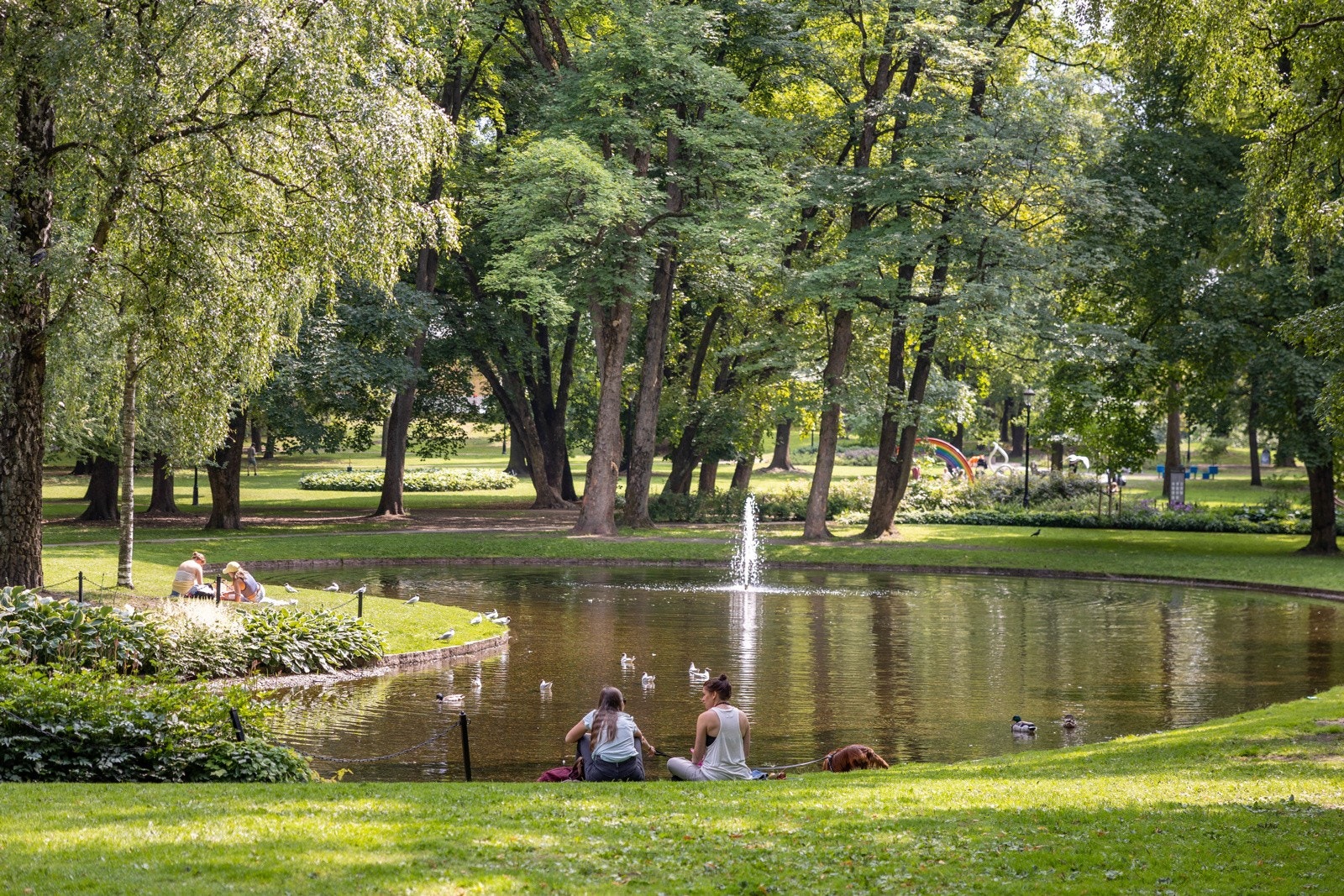 Slottsparken. Galleribilde