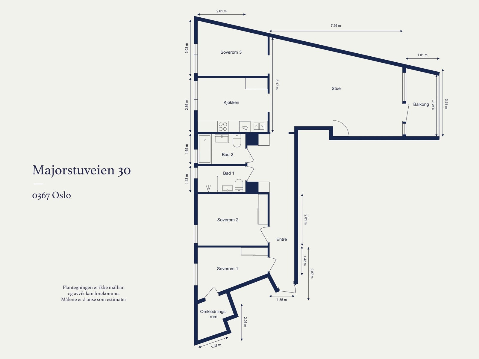 Plantegning | 5. etasje. Heisadkomst. Galleribilde