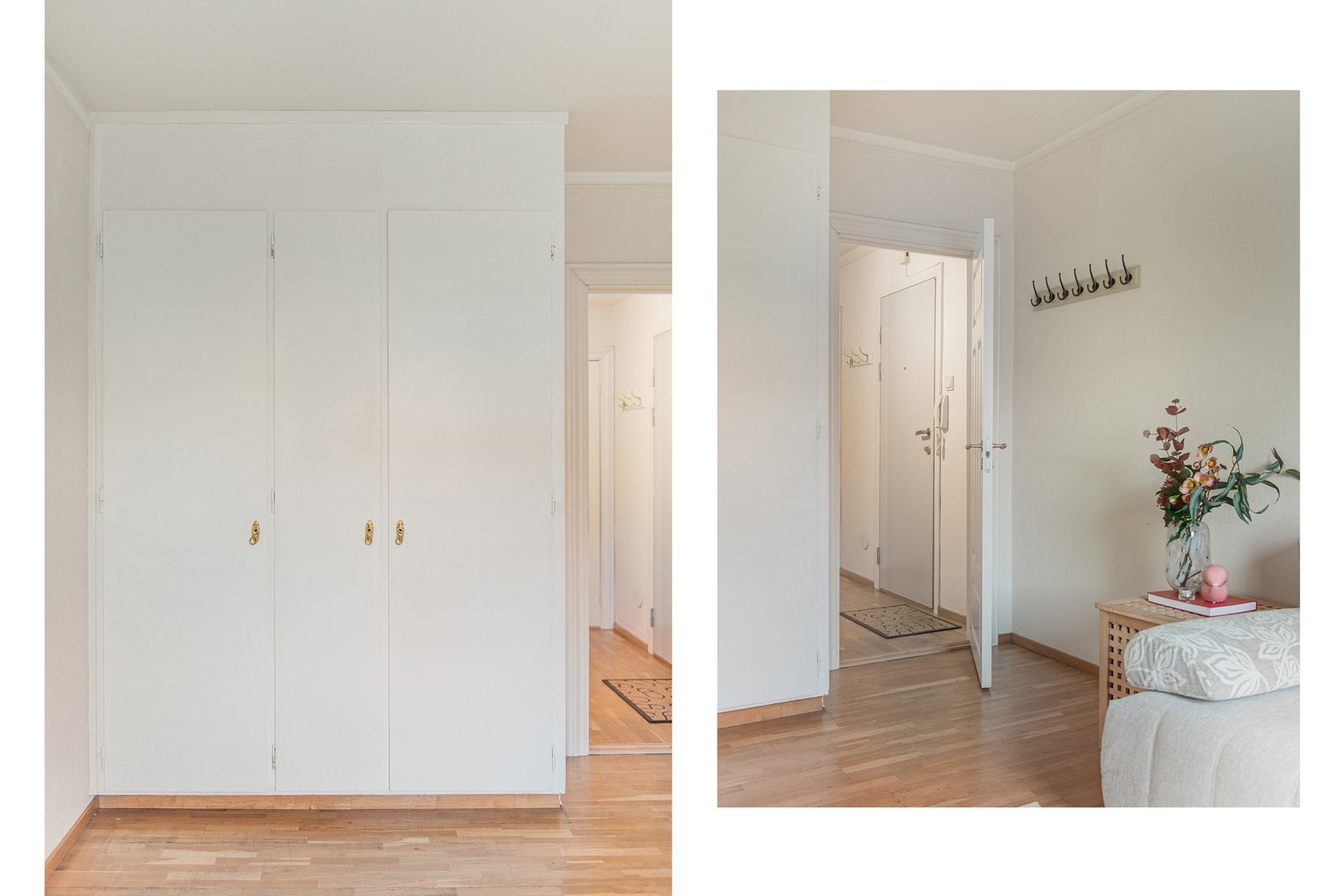 Soverom nr1 har adkomst fra gangen og har innebygd garderobe Galleribilde