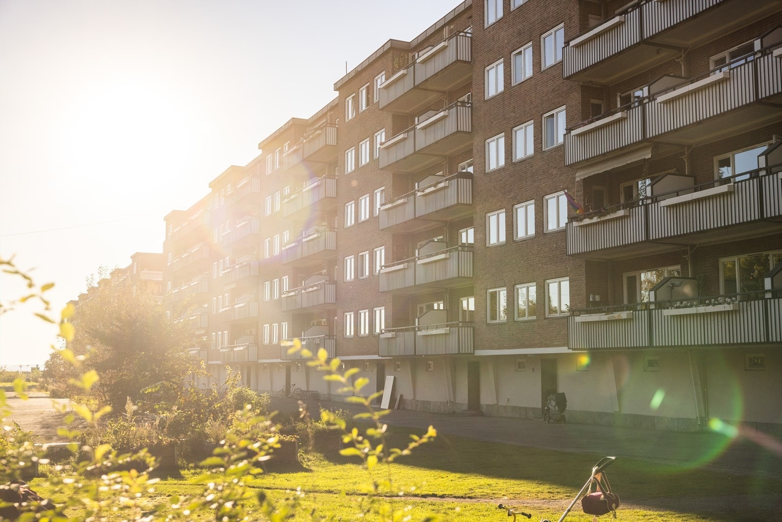 Fasade på balkongside. Galleribilde