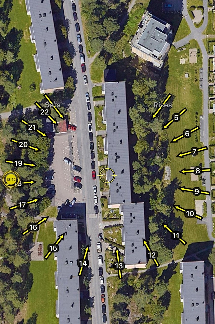 Den vestvendte beliggenheten sørger for meget gode solforhold. Det er tillatt å grille med gass- og elektrisk grill på balkongene. Galleribilde