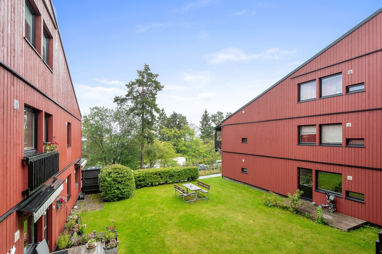Utsikt fra balkongen Galleribilde