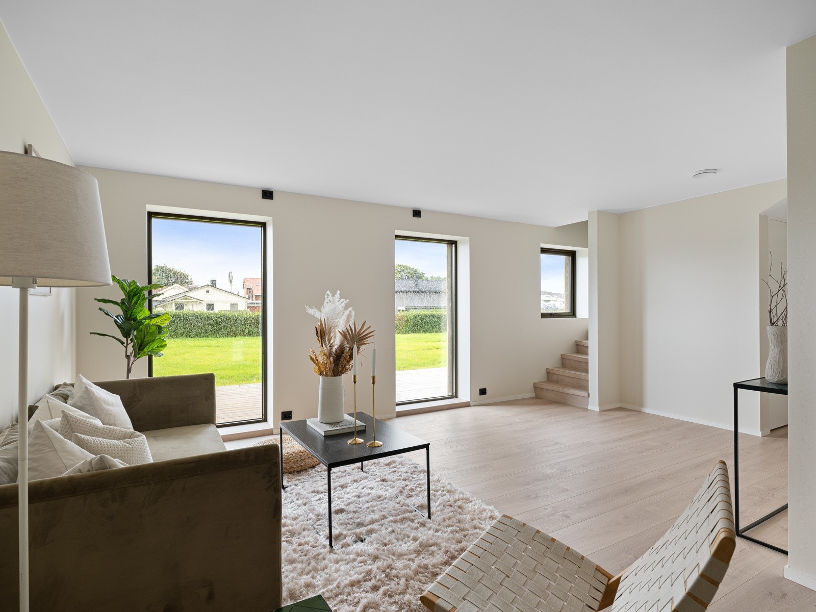 Kjellerstuen er et innbydende oppholdsrom med god plass til både møblering og oppbevaring. Galleribilde