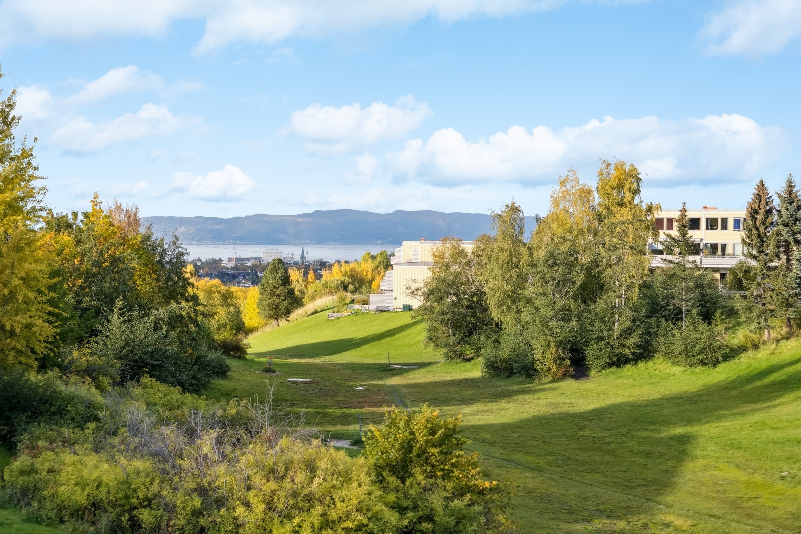 Fra terrassen får man en fin utsikt over grønne omgivelser. Galleribilde