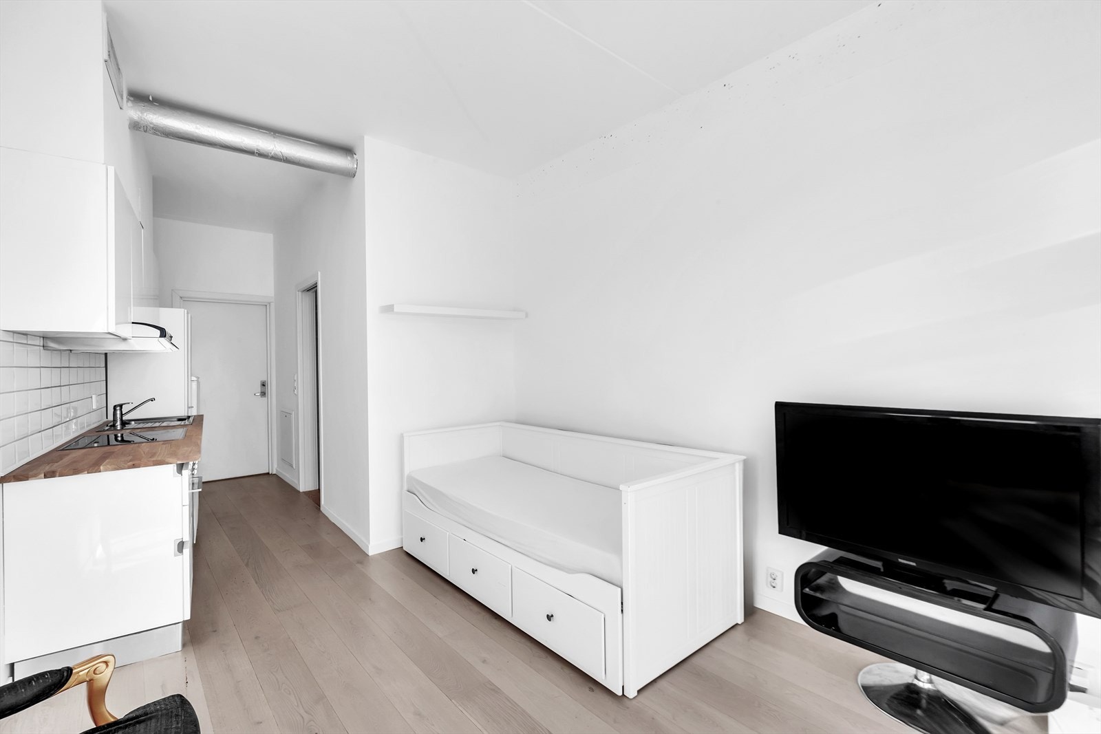 Enkelt innredet, men praktisk. Galleribilde