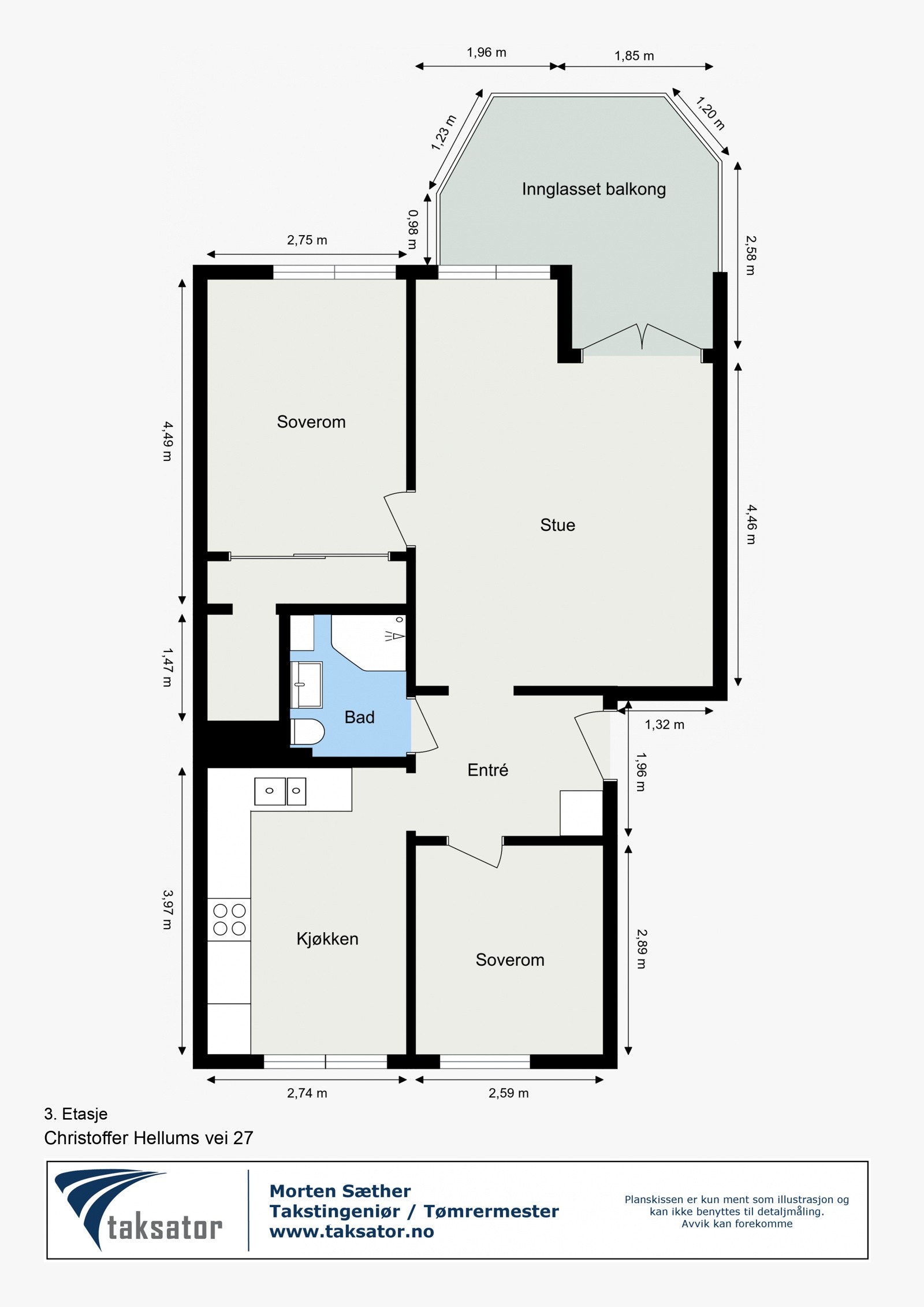 Plantegning Galleribilde