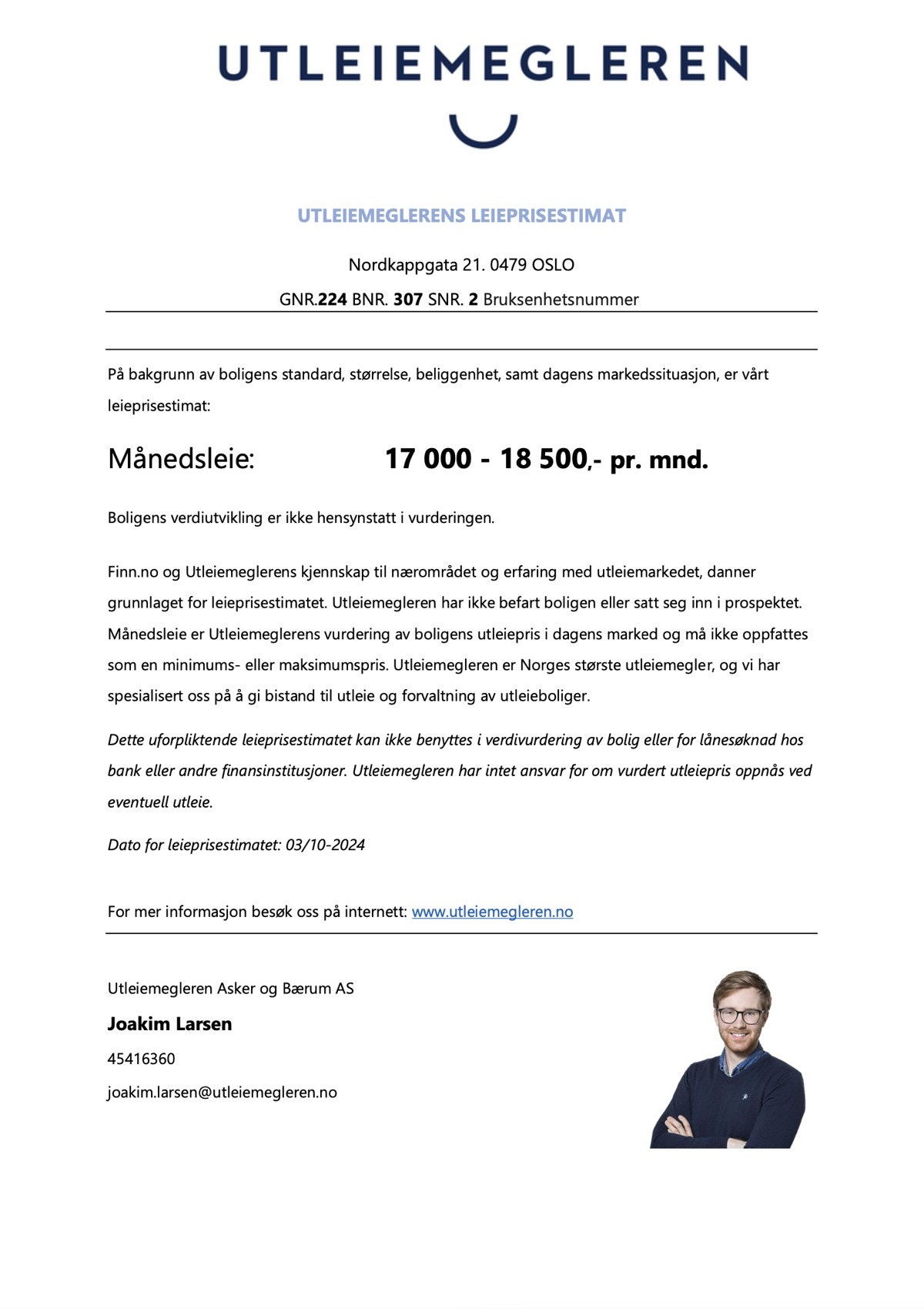 Det er også fine utleiemuligheter her. Utleiemegleren har kommet med sitt overslag. Galleribilde