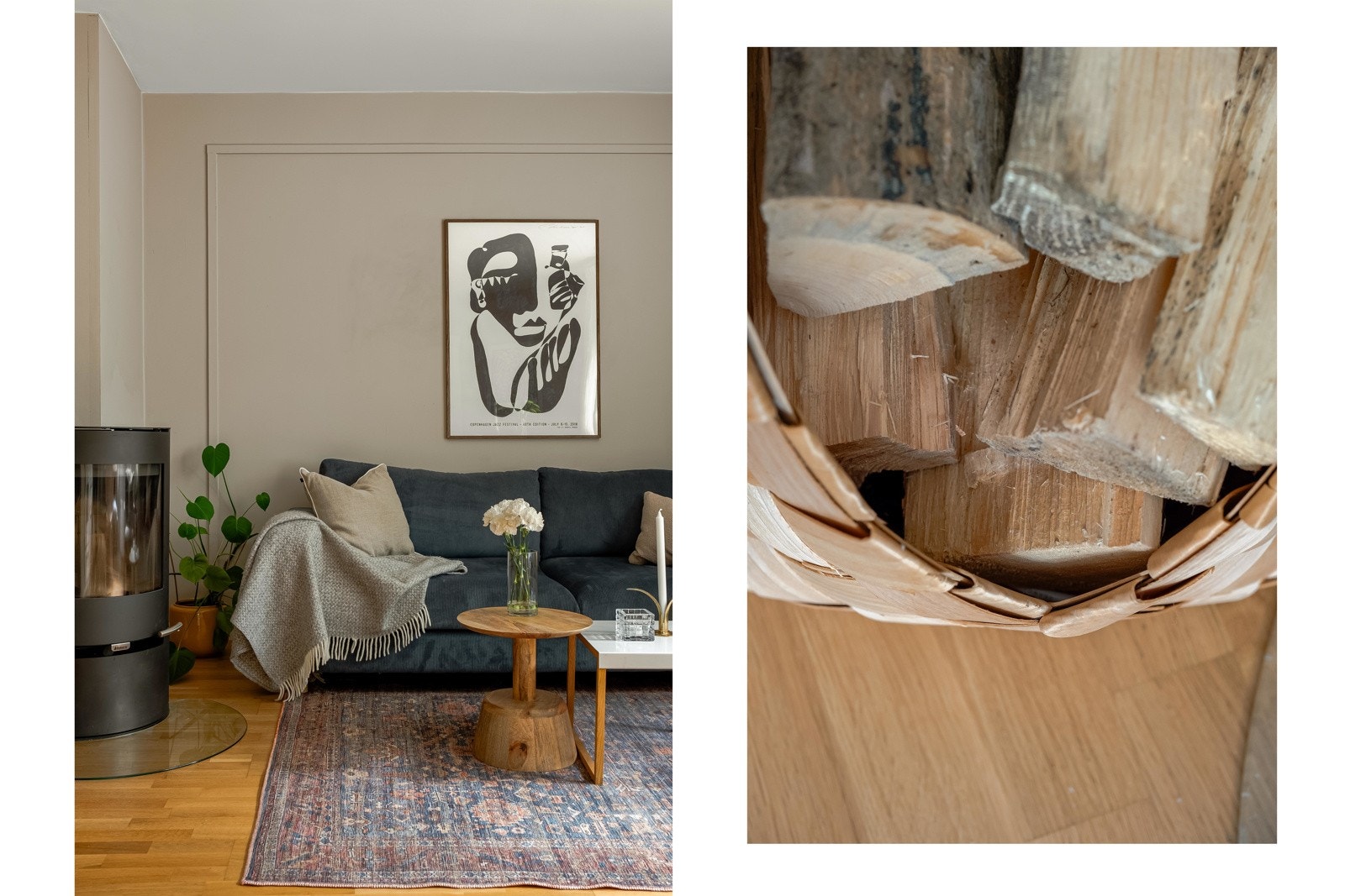 Det er også rikelig med plass til større sofagruppe her inne. Galleribilde