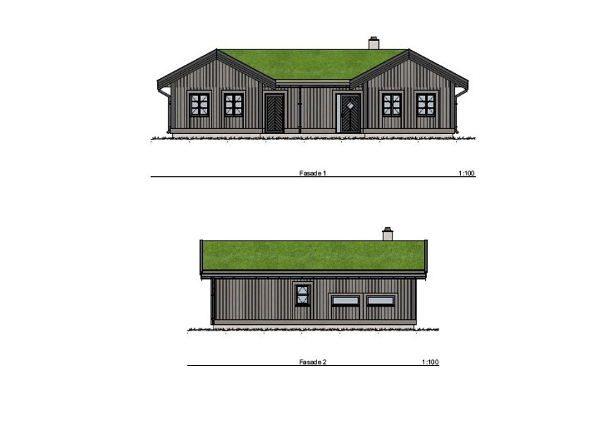 Fasade 1 og 2 Storeble 125 Galleribilde