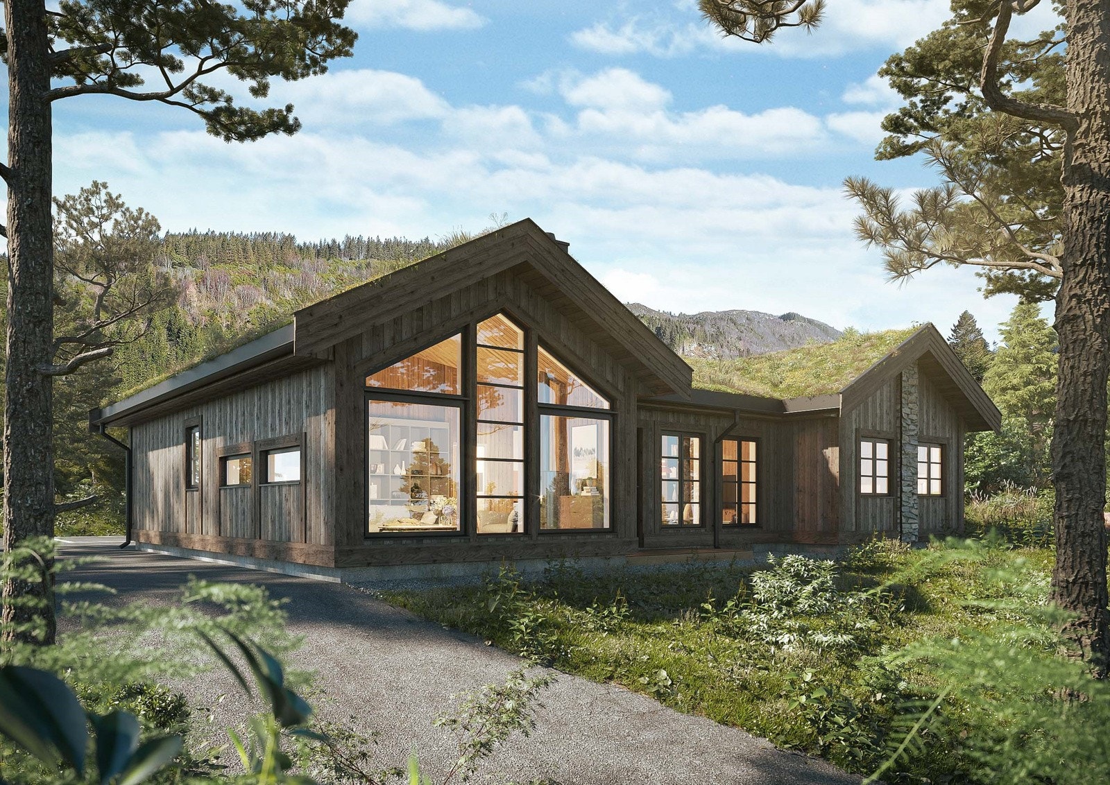 Storeble 125 - flott og stor hytte med god standard og røft uttrykk Galleribilde