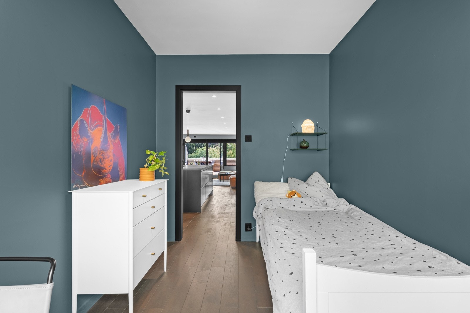 Soverommets størrelse gjør at dette egner seg godt som barnerom, gjesterom eller kontor. Galleribilde