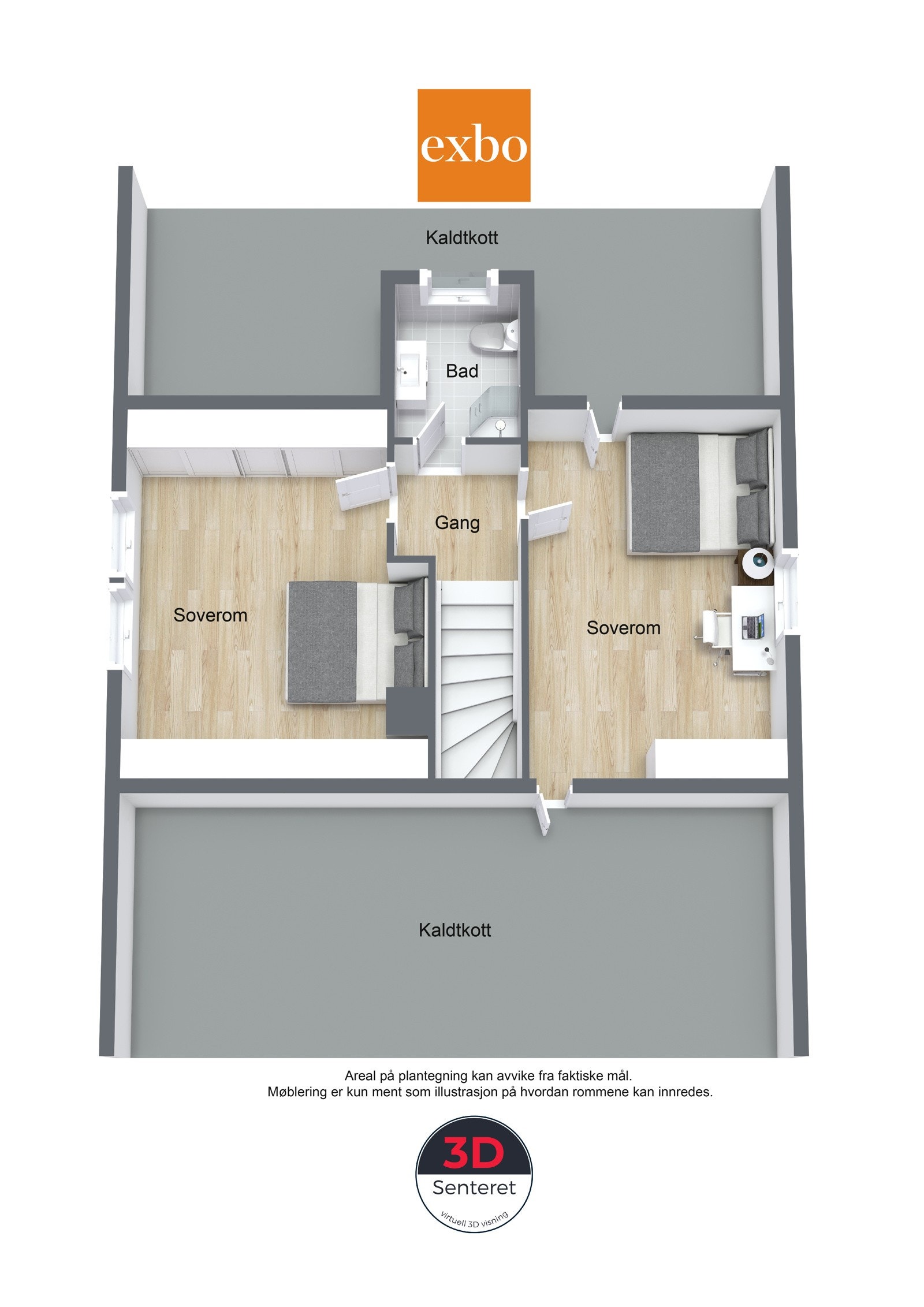 Plantegning loftsetasje Galleribilde