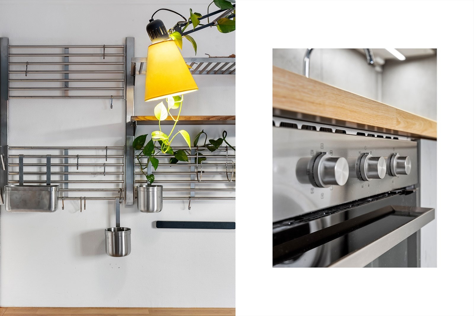 Kjøkkenet har integrert platetopp og stekovn. Galleribilde