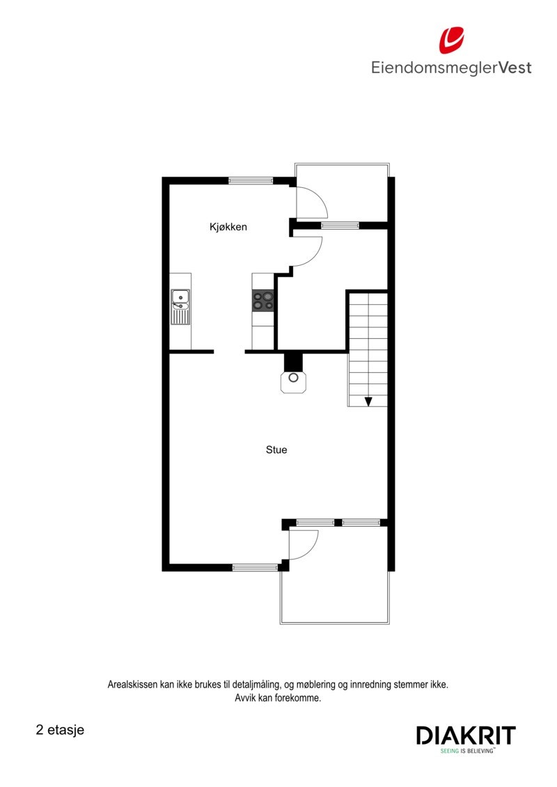 Planskisse 2D - 2. etasje Galleribilde