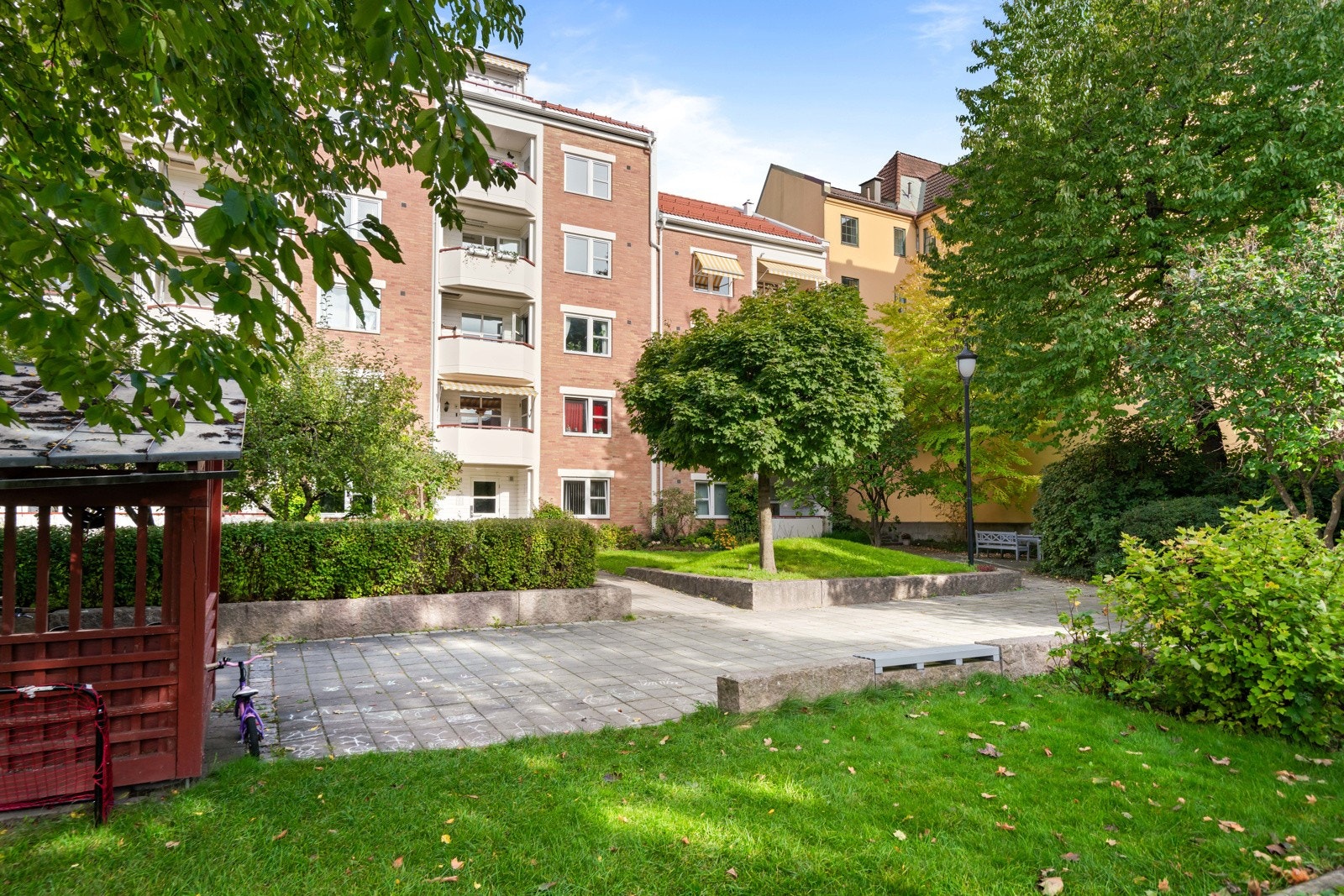 Borettslaget har tidligere vunnet Obos-pris for sin velholdte og flotte bakgård. Galleribilde