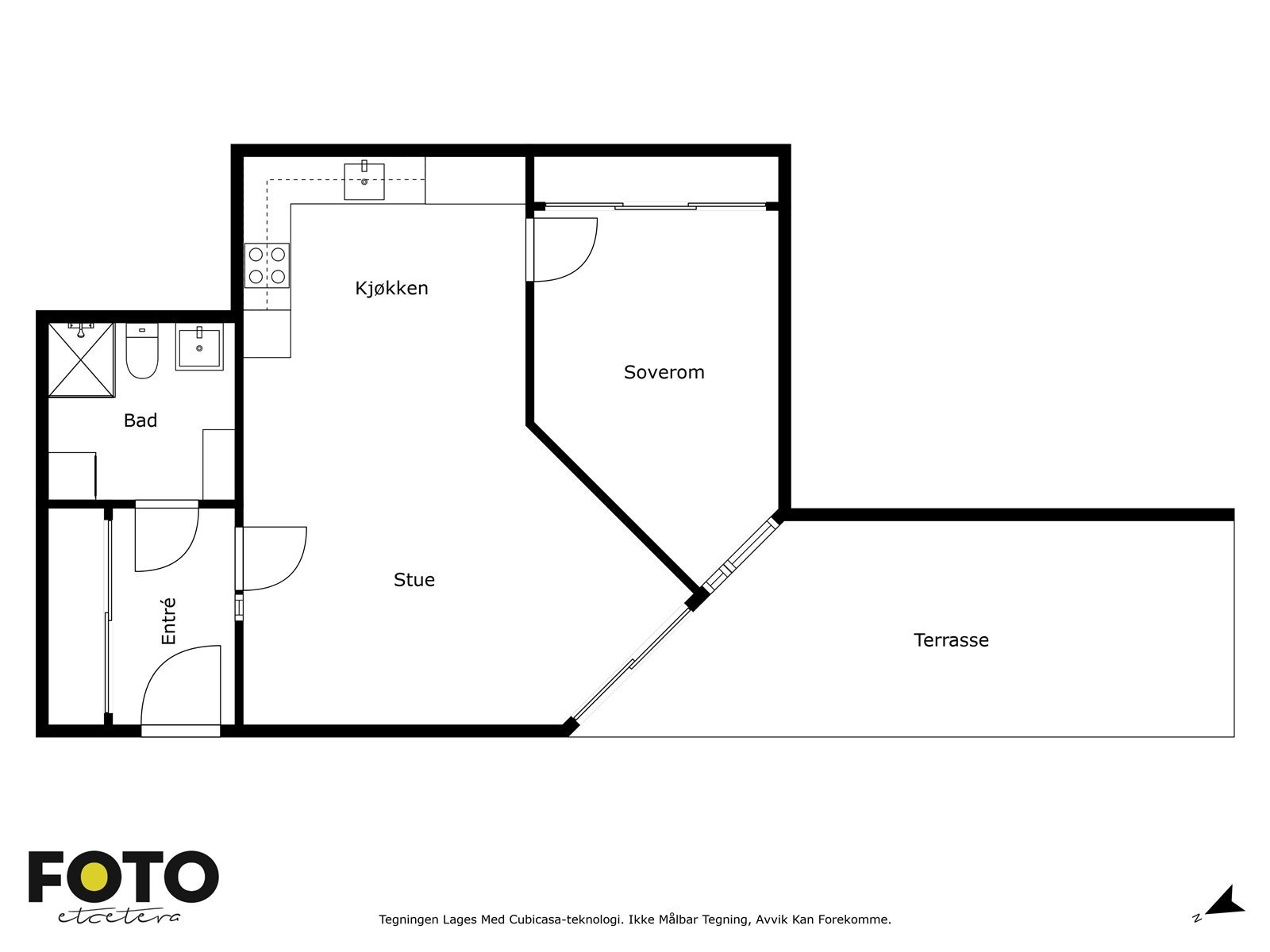 Veiledende plantegning - Ikke målbar Galleribilde