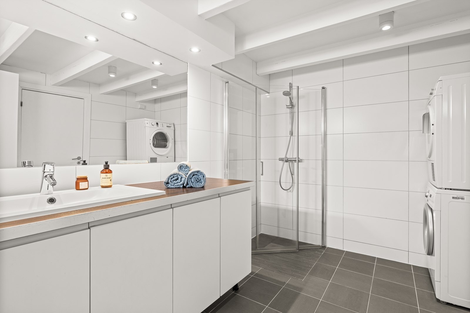 Her er det også opplegg for vask og tørk. Galleribilde