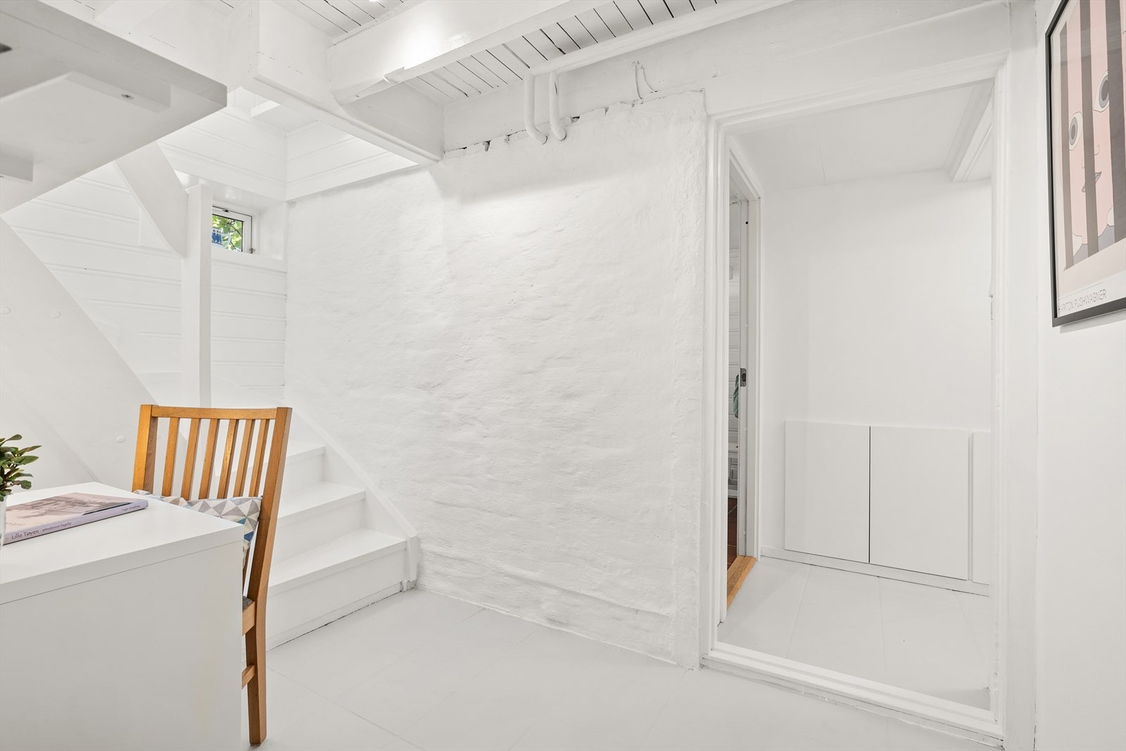 Velkommen til underetasjen. Innredning i kjeller er ikke godkjent. Galleribilde