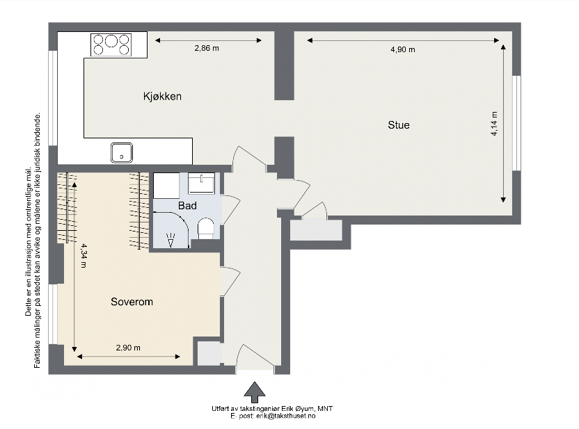 Planskisse Galleribilde