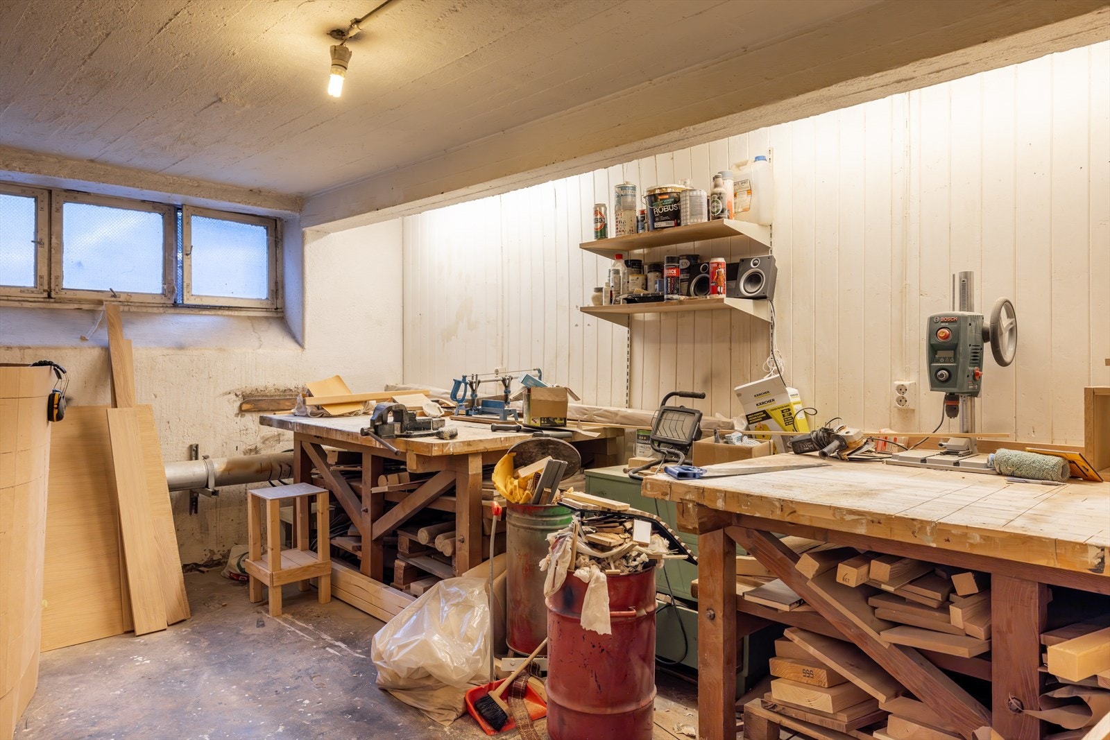 Her finnes også et felles hobbyrom/verksted. Galleribilde