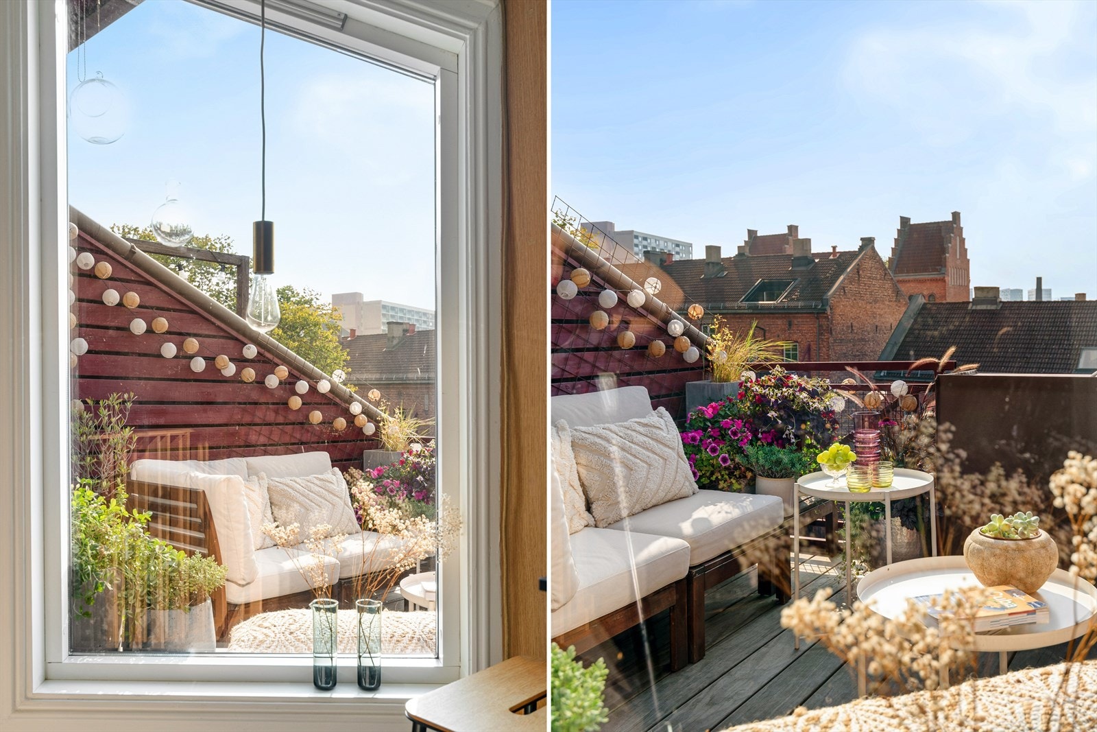 De varmeste dagene tilbringes helst ute på den flotte takterrassen. Galleribilde