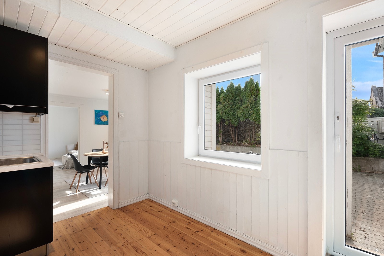 Om ønskelig er det rom for hyggelig, liten spiseplass, perfekt for morgenstunder med kaffekoppen i hånda Galleribilde