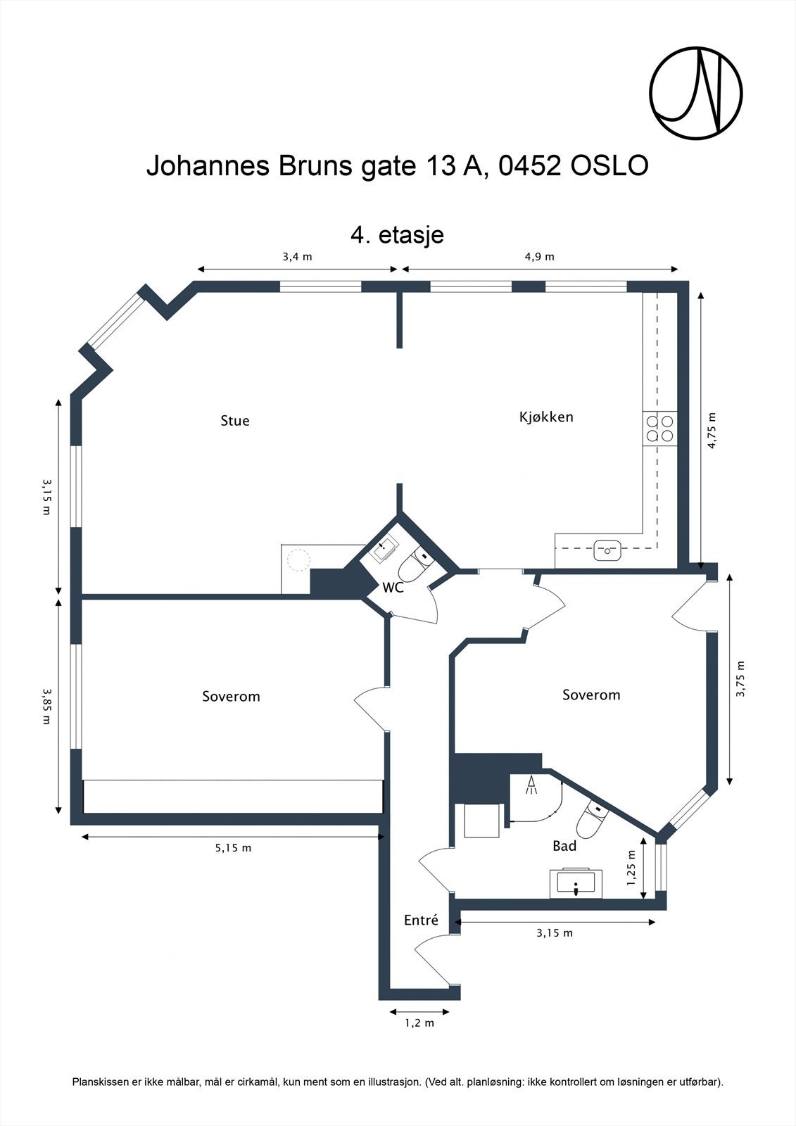 Plantegning Galleribilde