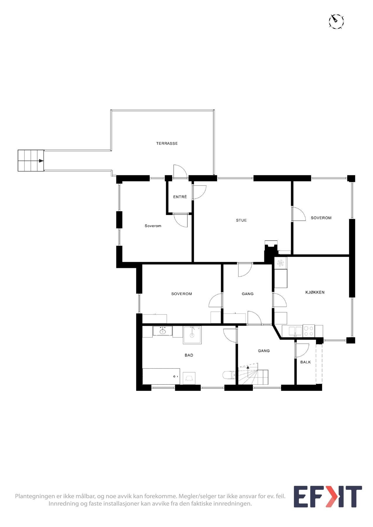 Plantegning 2.etg Galleribilde
