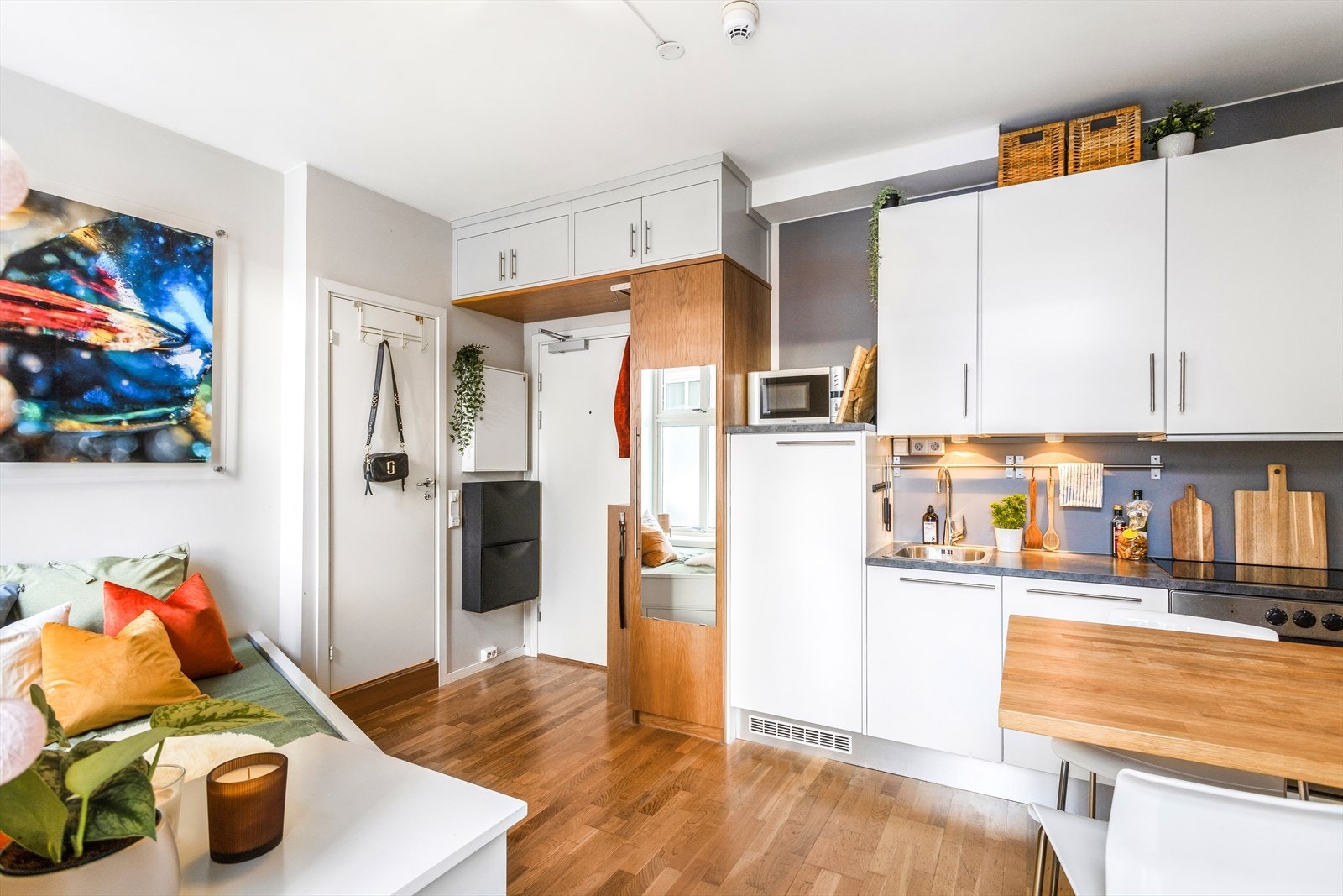 Varmtvann, tv og internett er inkludert i felleskostnadene. Galleribilde